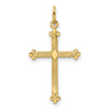 Gold Budded Cross Pendant