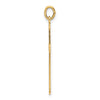 Gold Budded Cross Pendant
