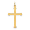 Gold Budded Cross Pendant