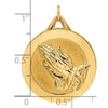 Gold Praying Hands Pendants