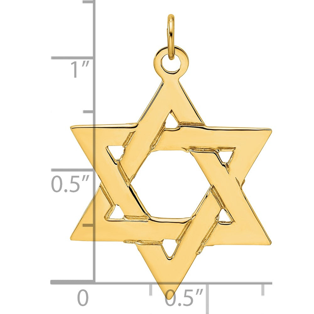 Gold Star of David Pendants