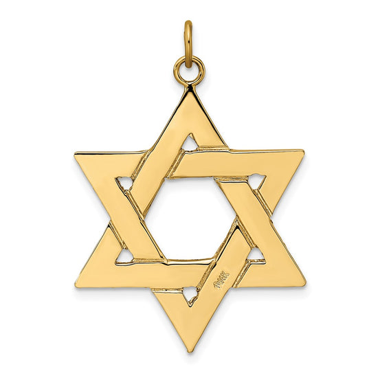 Gold Star of David Pendants