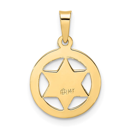 Gold Star of David Pendants