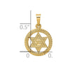 Gold Star of David Pendants
