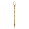 Gold Eastern Orthodox Cross Pendant