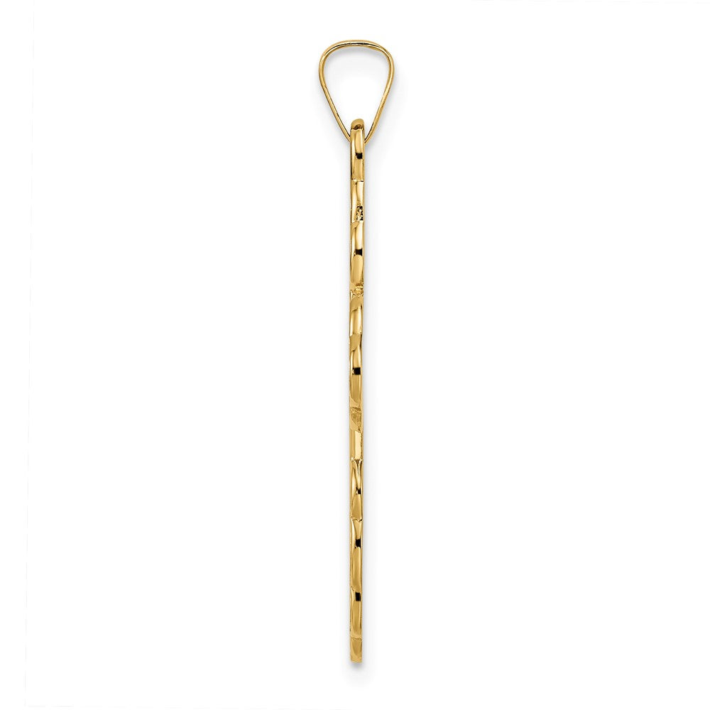 Gold Eastern Orthodox Cross Pendant