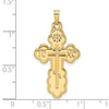 Gold Eastern Orthodox Cross Pendant