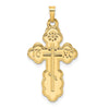 Gold Eastern Orthodox Cross Pendant