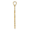 Gold Eastern Orthodox Cross Pendant