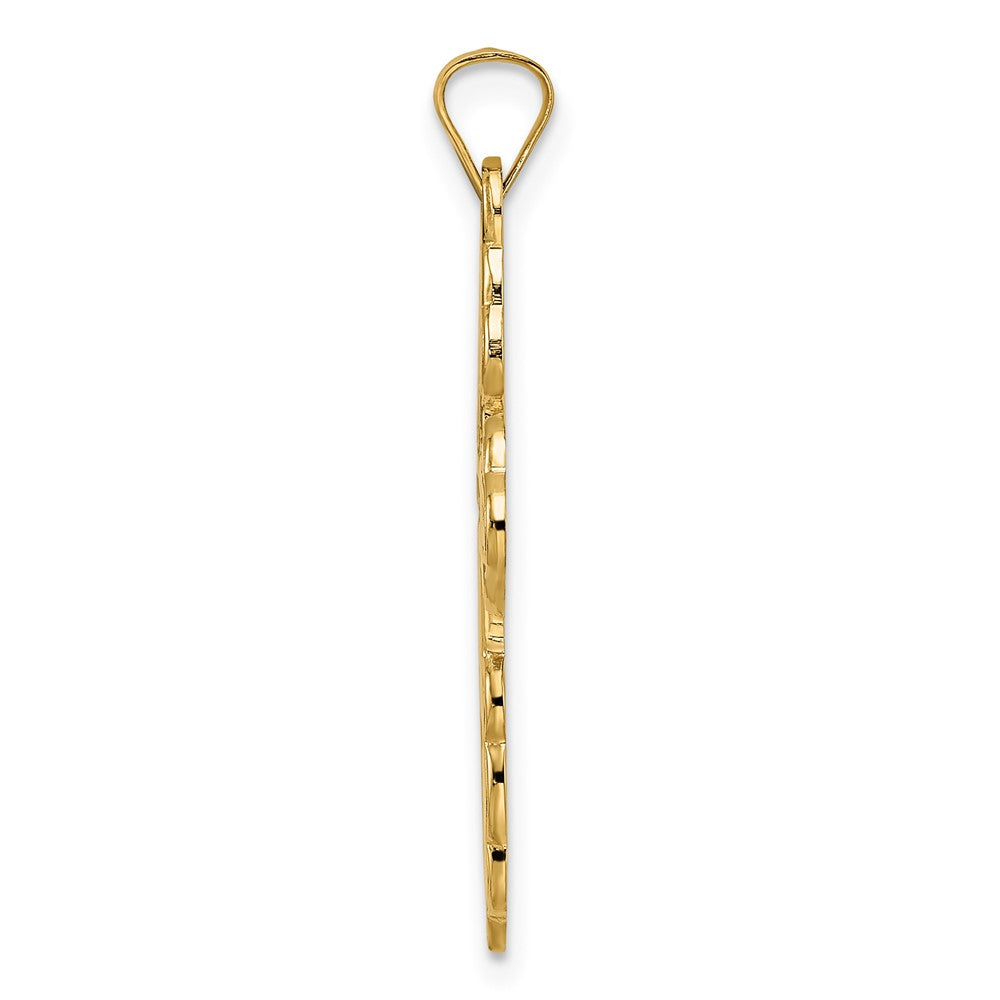 Gold Eastern Orthodox Cross Pendant