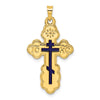 Gold Eastern Orthodox Cross Pendant