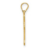 14k Budded Cross Charm