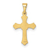 14k Budded Cross Charm