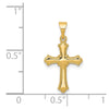 14k Budded Cross Charm