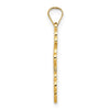Gold Eastern Orthodox Cross Pendant