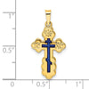 Gold Eastern Orthodox Cross Pendant