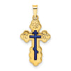 Gold Eastern Orthodox Cross Pendant