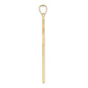 14k Large Polished Solid Cross Pendant