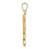 Gold Fleur de lis Cross Pendant