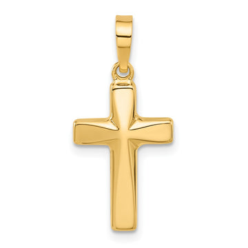 14K Polished Cross Pendant