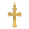 Gold Fleur de lis Cross Pendant