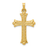 Gold Fleur de lis Cross Pendant