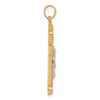 14k Two-Tone Hollow INRI Crucifix Pendant