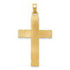 14k Two-Tone Hollow INRI Crucifix Pendant