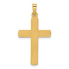 14k Two-Tone Hollow Crucifix Pendent