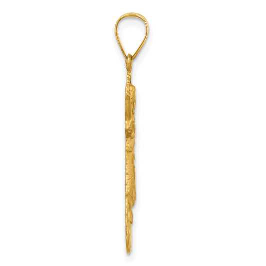 14k Hollow Divine Child Jesus Figure Charm