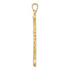 Gold Fleur de lis Cross Pendant