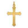 Gold Fleur de lis Cross Pendant