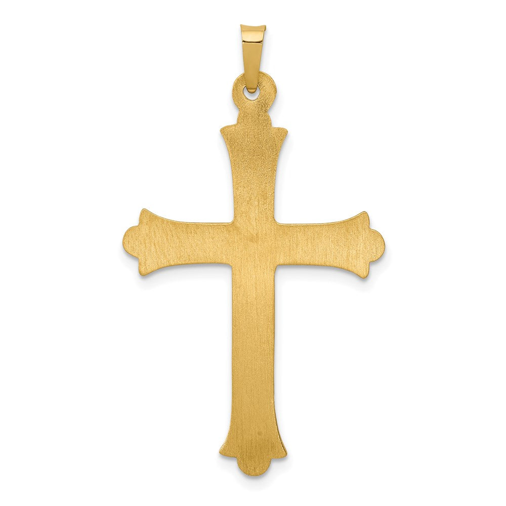 Gold Fleur de lis Cross Pendant