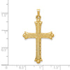 Gold Fleur de lis Cross Pendant