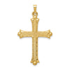 Gold Fleur de lis Cross Pendant