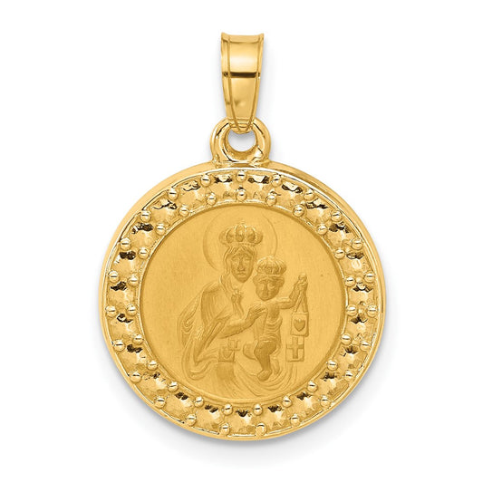 Gold Our Lady of Mt. Carmel Pendants