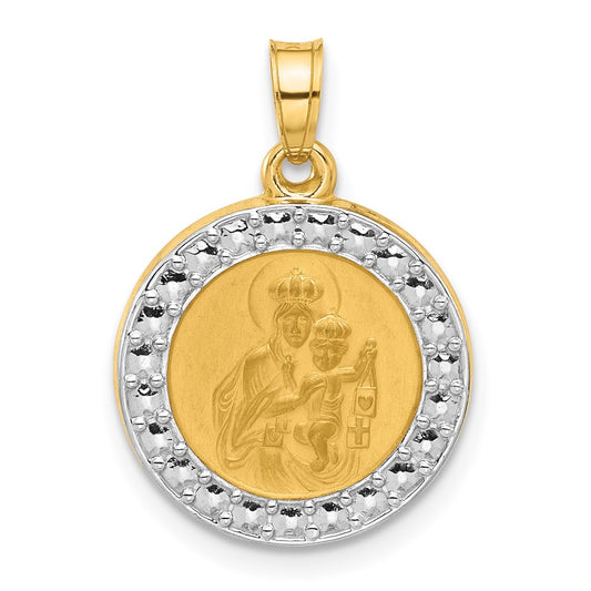 Gold Our Lady of Mt. Carmel Pendants