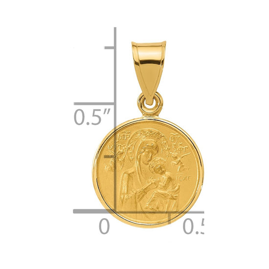Gold Our Lady of Perpetual Help Pendants