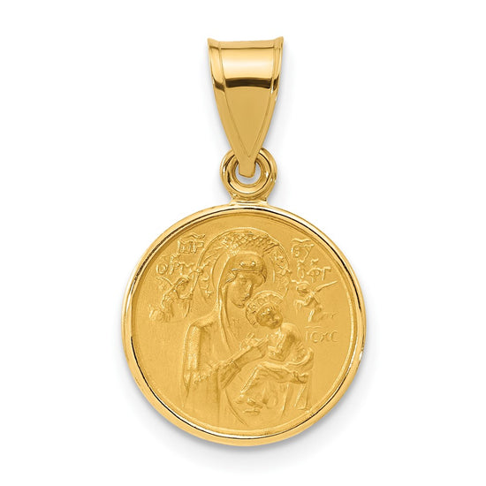 Gold Our Lady of Perpetual Help Pendants