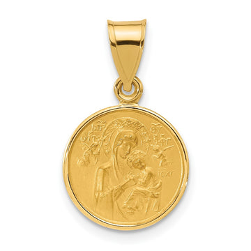 Gold Our Lady of Perpetual Help Pendants
