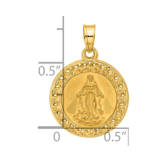Gold Miraculous Medal Pendants