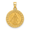 Gold Miraculous Medal Pendants