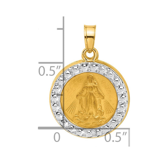 Gold Miraculous Medal Pendants