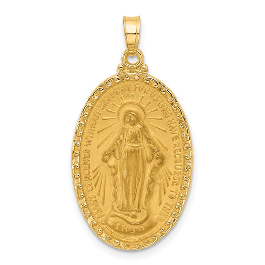 Gold Miraculous Medal Pendants