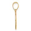 14k Polished and Satin Solid St Joseph Medal Round Pendant