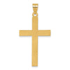 Gold Flat Etched Latin Cross Pendant
