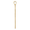 Gold Flat Laser Design Latin Cross Pendant