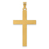 Gold Flat Laser Design Latin Cross Pendant