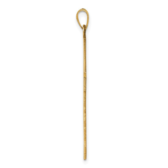 Gold Latin Cross Pendant