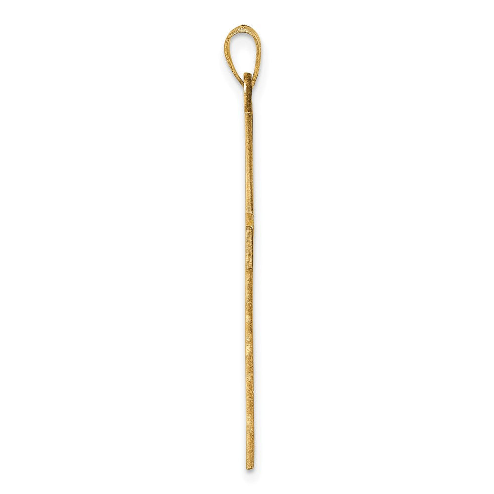 Gold Latin Cross Pendant